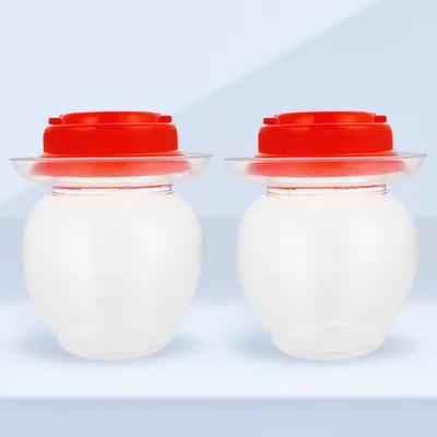 Food Storage Containers - 2Pcs Pickle Jar Household Plastic Sealed