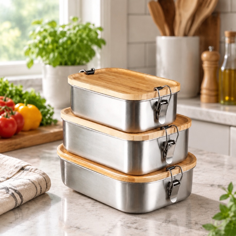 Food Storage Meals - Durable 304 Stainless Steel Lunch Box