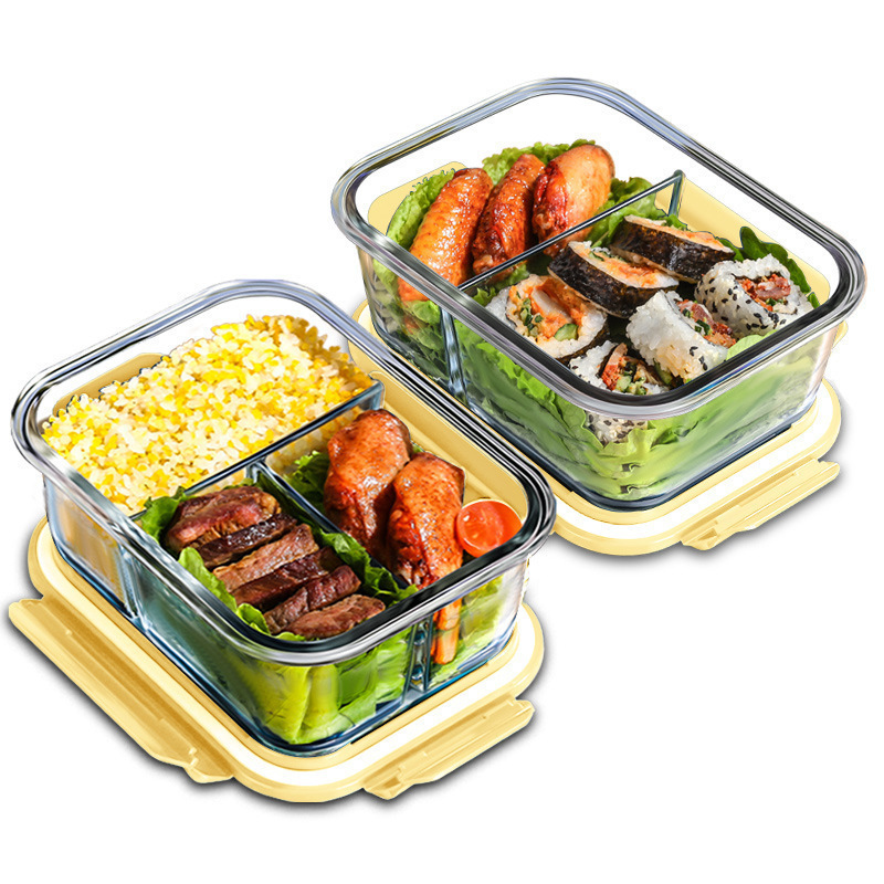 Food Storage Oven Safe - Glass Fresh-Keeping Box High Borosilicate Heat-Resistant