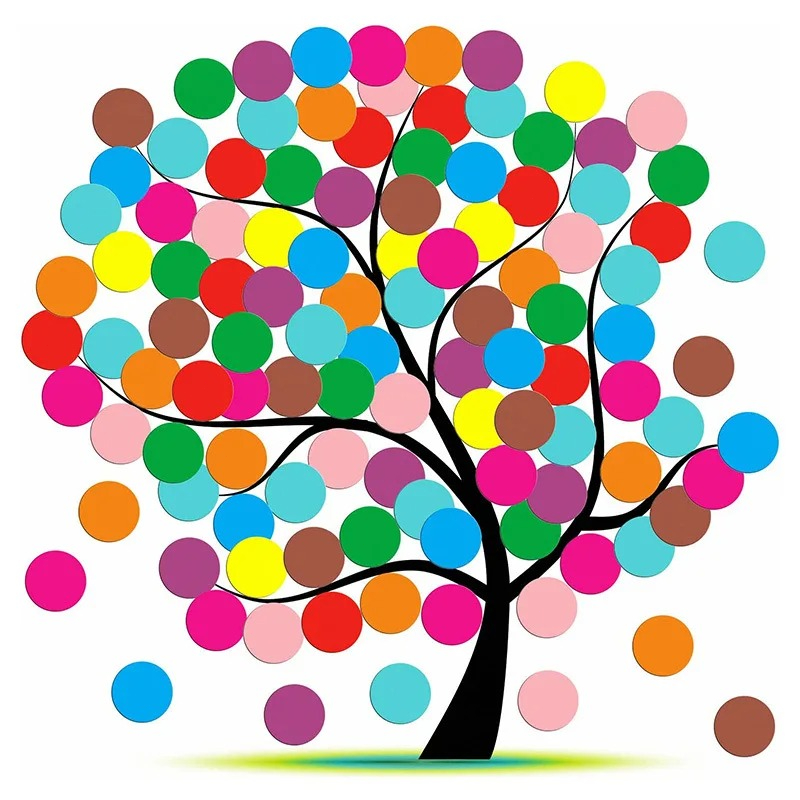 16 Color Label Dot Stickers Se - Food Storage Labels recension och pris