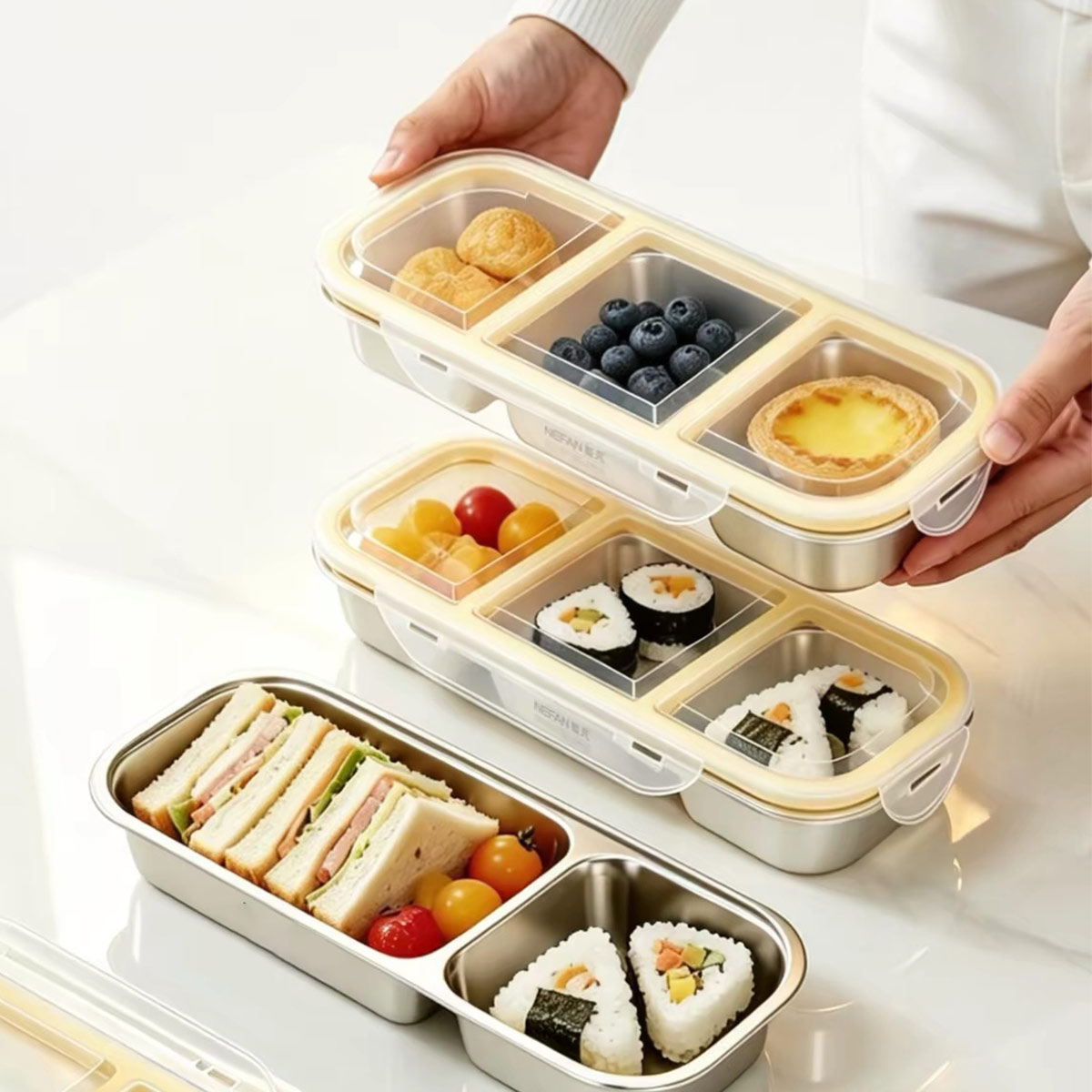 Stainless Steel Food Storage B - Food Storage Oven Safe recension och pris