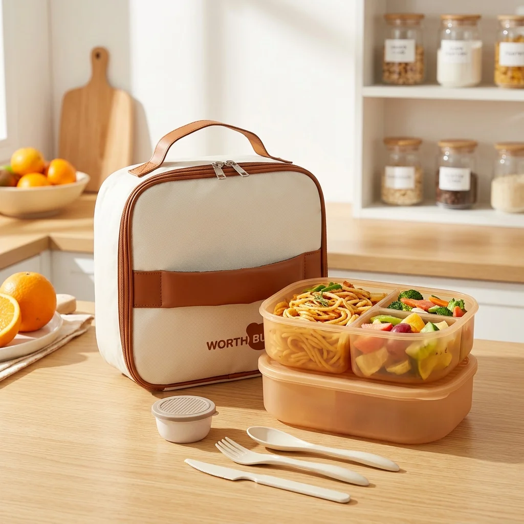Detachable Plastic Bento Box M - Food Storage With Dividers recension och pris
