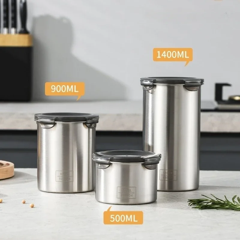 304 Stainless Airtight Contain - Food Storage With Dividers recension och pris