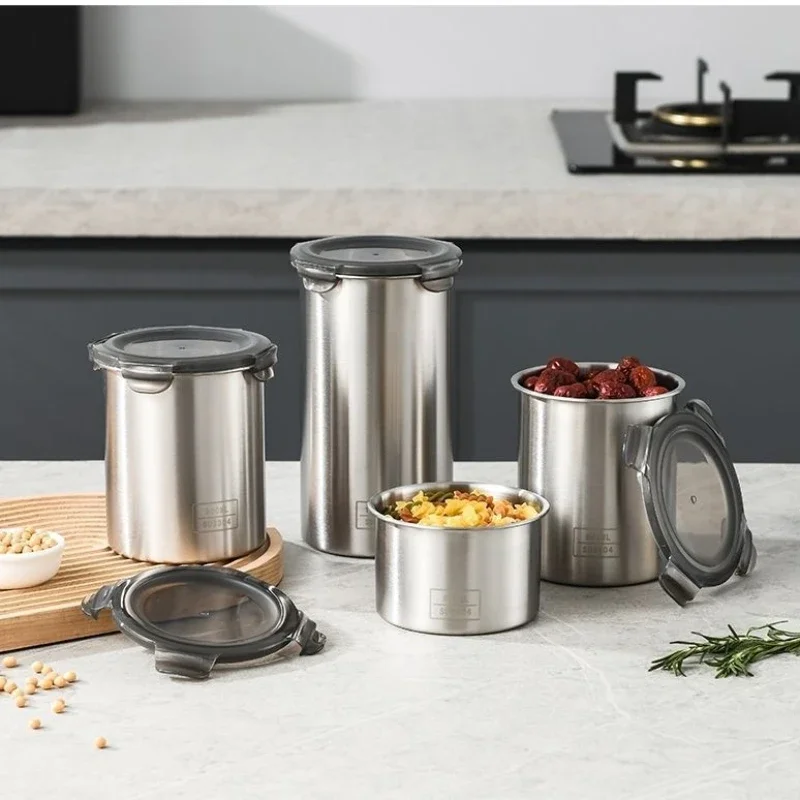 304 Stainless Airtight Contain - Food Storage With Dividers recension och pris