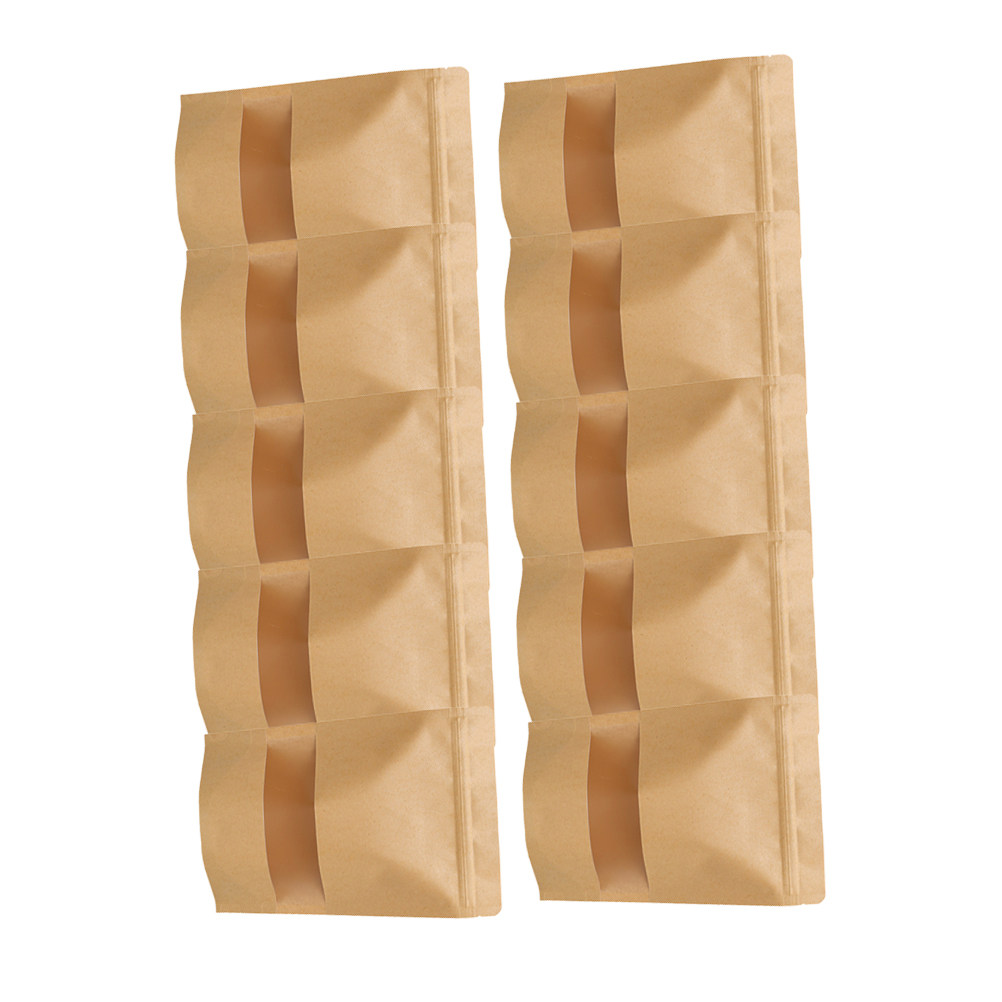 50Pcs Eco Friendly Kraft Paper - Food Storage Bag recension och pris