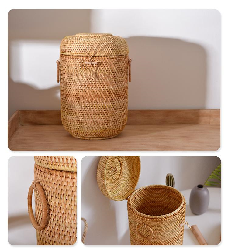Handwoven Rattan Tea Storage B - Food Storage Oven Safe recension och pris