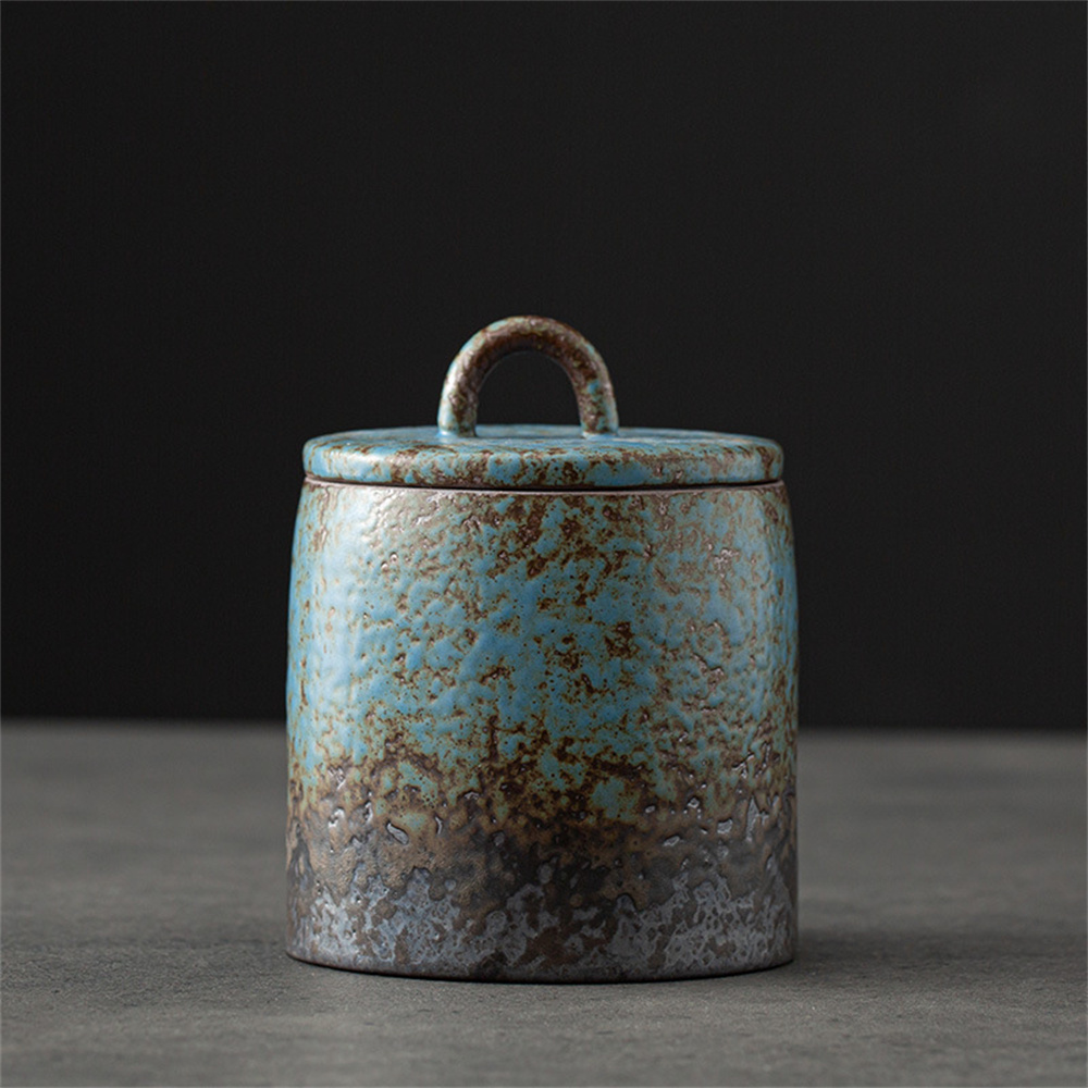 Ceramic Tea Caddy Sealed Jar S - Food Storage With Dividers recension och pris