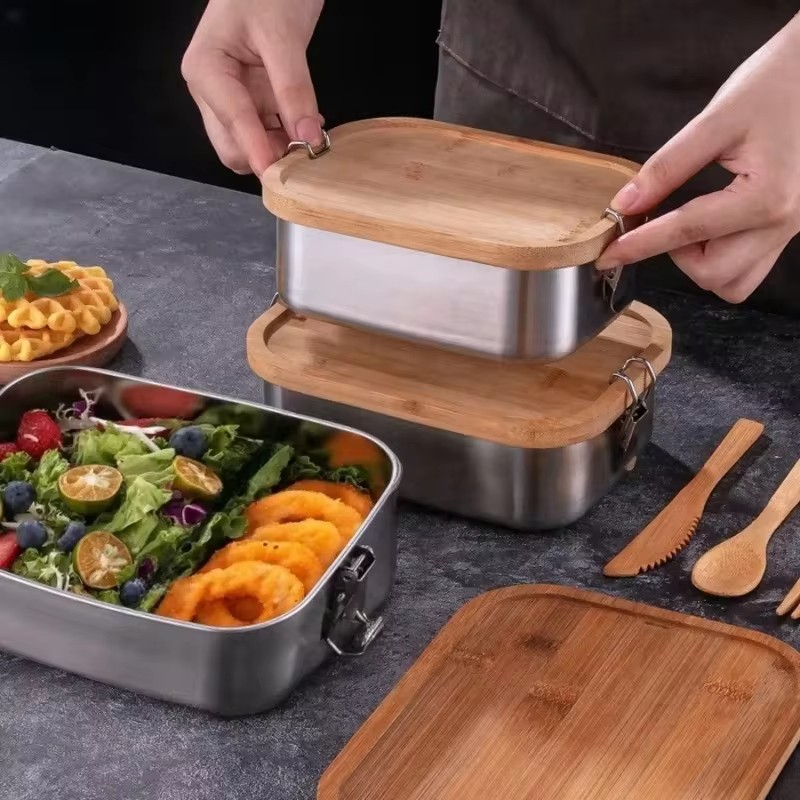 Durable 304 Stainless Steel Lu - Food Storage Meals recension och pris
