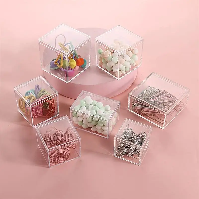 12 PCS Transparent Acrylic Box - Food Storage With Dividers recension och pris