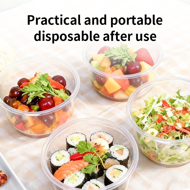 Disposable Plastic Bowls Trans - Food Storage Meals recension och pris