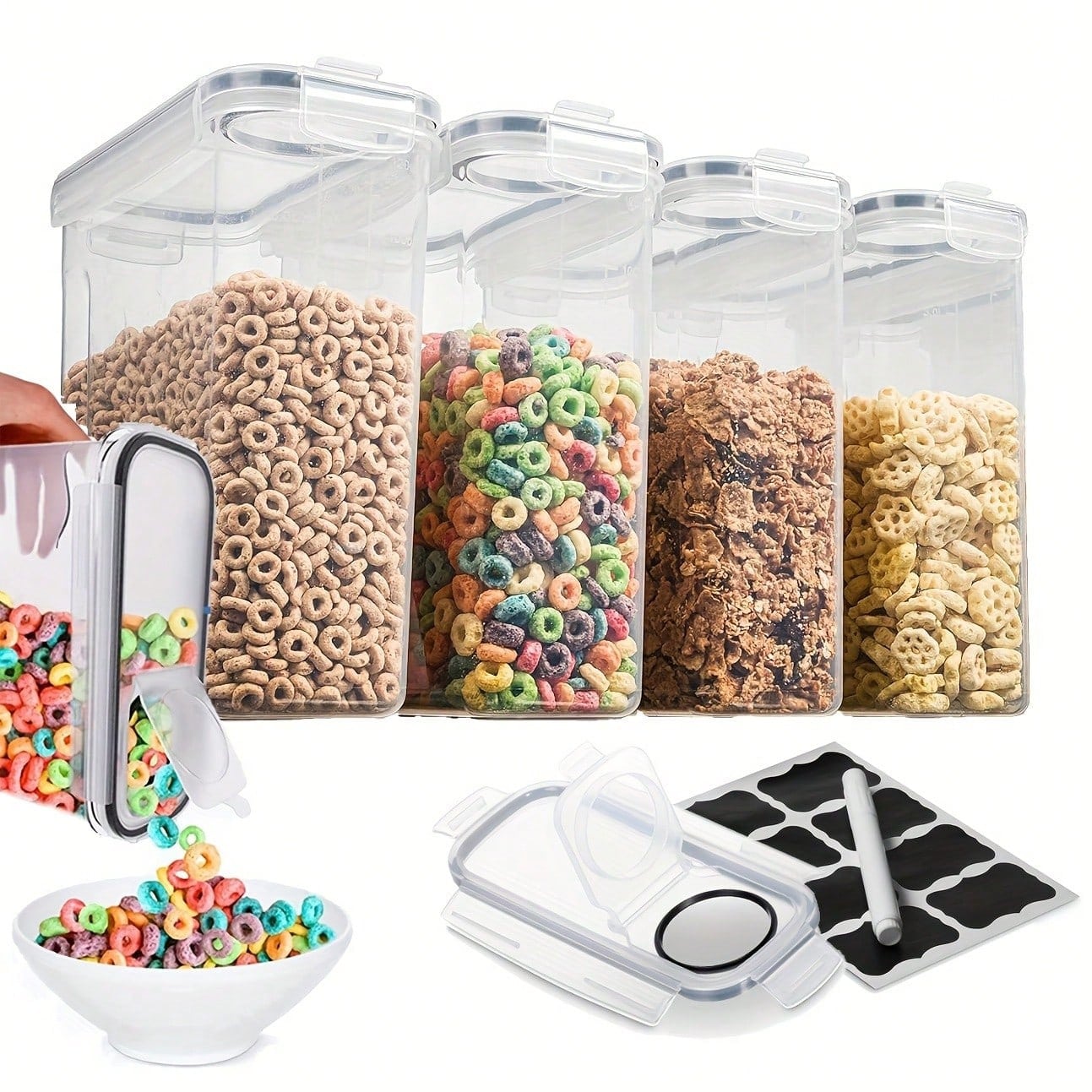 Airtight Food Storage Containe - Food Storage Labels recension och pris