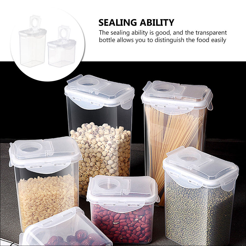 2Pcs Storage Jars Set Clear Pl - Food Storage Containers recension och pris