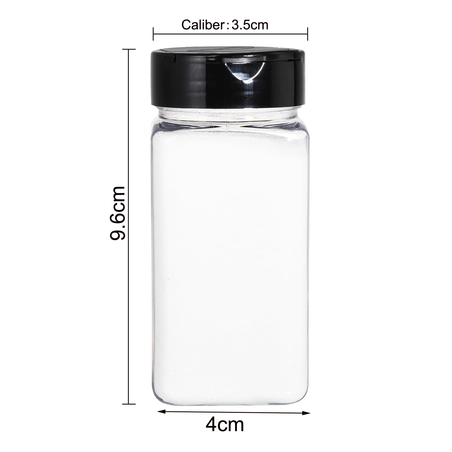 Square Large Plastic Spice Jar - Food Storage Meals recension och pris
