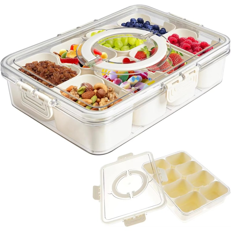 Kitchen Plastic PET 8 Compartm - Food Storage With Dividers recension och pris