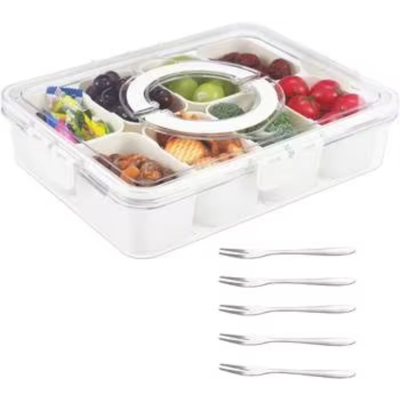 Kitchen Plastic PET 8 Compartm - Food Storage With Dividers recension och pris