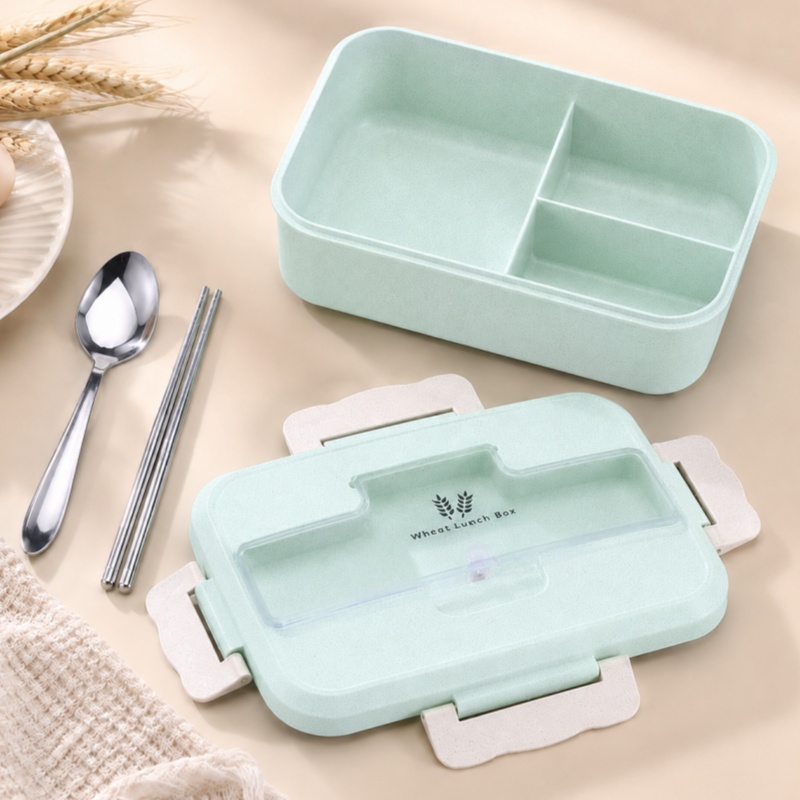 Wheat Straw Lunch Box Microwav - Food Storage Oven Safe recension och pris