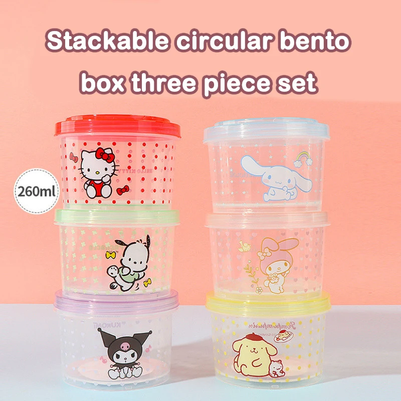 Kitty Bento Box Set 3 Pieces C - Food Storage Oven Safe recension och pris